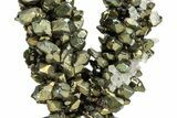 Marcasite Crystal Stalactite with Calcite- Linwood Mine, Iowa #210707-1